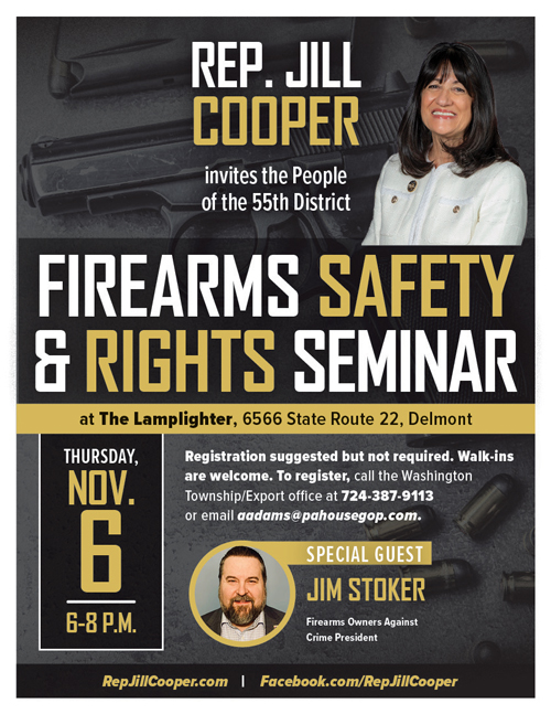 Firearms Safety & Rights Seminar, hosted by State Rep. Jill Cooper